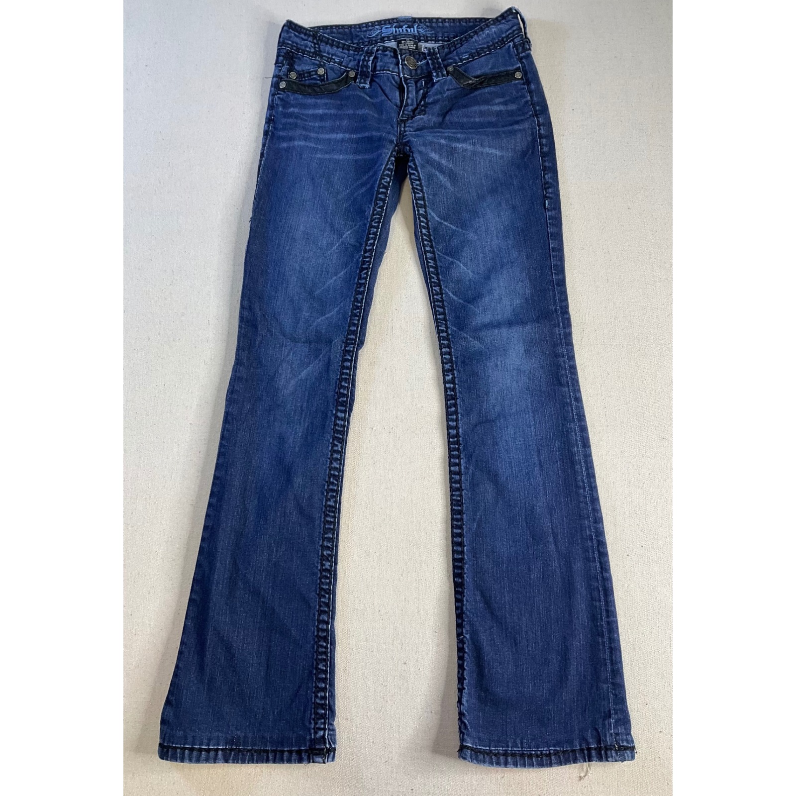 Sinful Y2k Low Rise Dark Wash Jeans Womens Size 26
